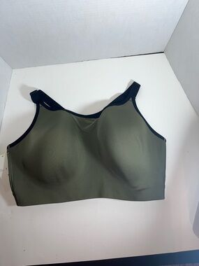 All In Motion Racerback Sports Bra Moss Green Size 3X
